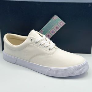 POLO RALPH LAUREN FORESTMONT II LEATHER SNEAKERS NO BOX